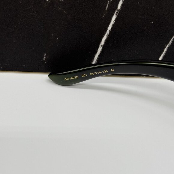 NEW GUCCI GG1492S 001 UNISEX GUCCI BLACK SUNGLASSES - Picture 8 of 10